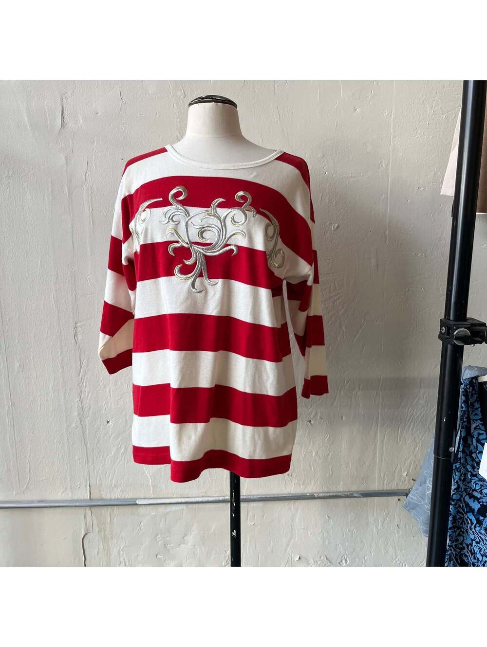 80s Striped Shirt (L)
